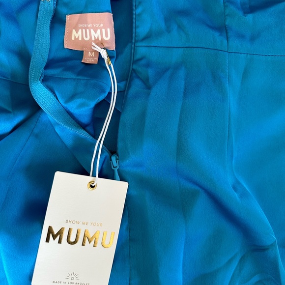 NWT Show Me Your MUMU / Sz M / Teal Blue / Nashville vibes - Picture 4 of 11